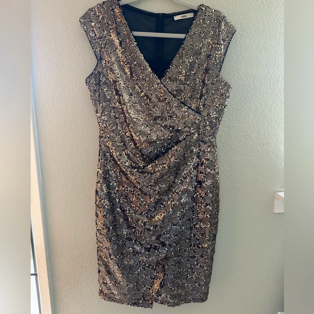ASOS Gold Sequin Dress - Picture 1 of 11